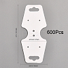600Pcs Folding Blank Paper Jewelry Display Cards CDIS-CA0001-15-2