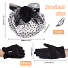 1 Pair Bowknot Pattern Gloves AJEW-GA0006-47A-2