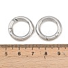 Tarnish Resistant Ring 304 Stainless Steel Spring Gate Rings LS-STAS-E073-06-3