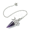 Natural Amethyst Cone Dowsing Pendulum Big Pendants G-C114-01P-17-2