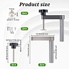Aluminium Alloy Woodworking T-track Hold Down Clamps TOOL-WH0131-04-2