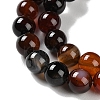 Natural Striped Agate/Banded Agate Beads Strands G-Z060-A01-B13-4