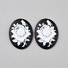 Resin Cabochons CRES-WH0018-02B-1
