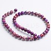 Dyed Natural Imperial Jasper Round Bead Strands G-M274-03-8mm-2