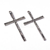 Tibetan Style Alloy Cross Large Pendants EAAA0100Y-NF-4