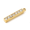 Ion Plating(IP) 304 Stainless Steel Rhinestone Pendants STAS-S131-10G-2