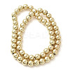 Electroplated Synthetic Magnetic Hematite Beads Strands G-L613-F01-02A-3
