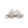 Non-Tarnish 304 Stainless Steel Pendant Rhinestone Settings STAS-F282-11P-3