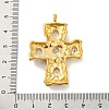 304 Stainless Steel Micro Pave Cubic Zirconia Pendants STAS-Z096-01G-01-3
