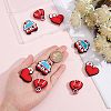 9Pcs 3 Style Hospital Theme Food Grade Eco-Friendly Silicone Focal Beads SIL-CA0001-35-3