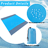 Square Waterproof Polyester Picnic Mat with 4 Stakes AJEW-WH20080-37A-4