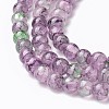 Spray Painted Glass Beads Strands GLAA-A038-B-52-3