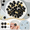 100Pcs 2 Colors Plastic Shank Buttons BUTT-GA0001-12B-3