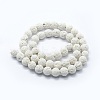 Synthetic Lava Rock Round Beads Strands X-G-E508-04-4mm-1-2