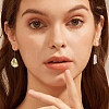 925 Sterling Silver Teardrop Dangle Earrings EJEW-Z041-01G-3
