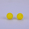 Round Silicone Focal Beads SI-JX0046A-134-2