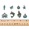 16Pcs 8 Styles Tibetan Style Alloy Pendants PALLOY-FP0001-03-4