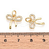 Brass Micro Pave Cubic Zirconia Charms KK-N257-43G-3