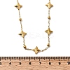 304 Stainless Steel Star Link Chain Necklaces for Women NJEW-G181-07G-3