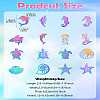16Pcs 16 Styles Ion Plating(IP) 304 Stainless Steel Etched Metal Embellishments Pendants STAS-CJ0002-56-8