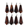 Dyed & Heated Natural Red Tiger Eye Pointed Pendants X-G-I314-02P-11-1