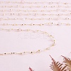 Natural Rose Quartz Chips Beaded Chains CHC-SZ0001-62L-4