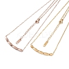 Ion Plating(IP) 304 Stainless Steel Cable Chain Necklaces NJEW-G081-05-1
