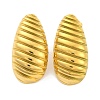 Teardrop Ion Plating(IP) 304 Stainless Steel Earring for Women EJEW-H013-08G-1
