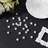 120Pcs Round Natural White Jade Beads G-PA0001-07A-3