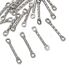 Textured 304 Stainless Steel Connector Charms STAS-H260-02P-1