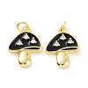 Rack Plating Brass Pave Clear Cubic Zirconia Pendants KK-C008-16G-3