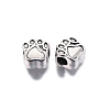 Tibetan Style Alloy European Beads TIBE-S314-80AS-RS-1