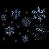 Snowflake Shape Hotfix Rhinestone DIY-WH0399-76B-1