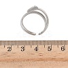 304 Stainless Steel Cuff Rings for Women RJEW-A079-08E-P-5
