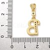 Brass Micro Pave Cubic Zirconia Pendants KK-M319-02G-B-3