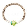 Sea Turtles and Starfish Coconut Beads Bracelets BJEW-JB11882-03-3