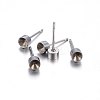 304 Stainless Steel Stud Earring Settings STAS-P210-50P-02-1