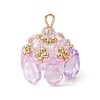 Glass & Seed Beads Pendants PALLOY-MZ00648-04-1