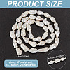2 Strands Natural Baroque Pearl Keshi Pearl Beads Strands PEAR-GO0001-12-2