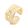 Brass Cuff Rings for Women RJEW-B119-06G-4