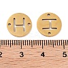 PVD Vacuum Plating 201 Stainless Steel Hollow Flat Round Links FIND-R149-03H-G-3
