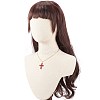 Sparkling Cross Pendant Necklace for Women X1-NJEW-TA00015-6