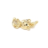 Brass Micro Pave Cubic Zirconia Pendants ZIRC-I356-14G-02-2