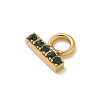 Ion Plating(IP) 304 Stainless Steel with Rhinestone Charms STAS-G351-15G-03-2