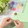 2400pcs 12 Colors Transparent Spray Painted Glass Beads EGLA-YW0005-29-5