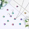20Pcs Rainbow Color Alloy Pendants FIND-FH0003-57-2