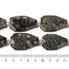 Natural Snowflake Obsidian Beads Strands G-P548-B20-01-4