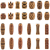 Gorgecraft 26Pcs 13 Styles Plastic Dreadlocks Braiding Beads OHAR-GF0001-29-1