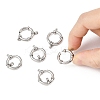 Tarnish Resistant 304 Stainless Steel Spring Ring Clasps STAS-R083-03-4