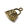 Tibetan Style Alloy Pendant Rhinestone Settings TIBE-L008-02AB-2